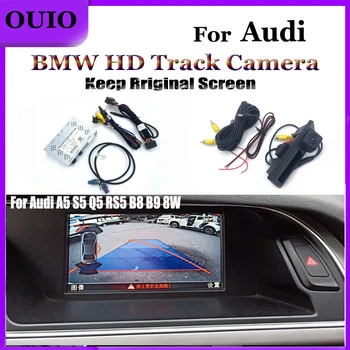 

For Audi A5 S5 Q5 RS5 B8 B9 8W 2010 ~ 2017 Original Screen Reversing Track Camera adapter interface Reversing Decoder