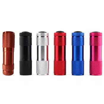

New Mini 9LED UV Flashlight Ultraviolet Rays Invisible Ink Marker Detection Torch Light for Check the Bill Money