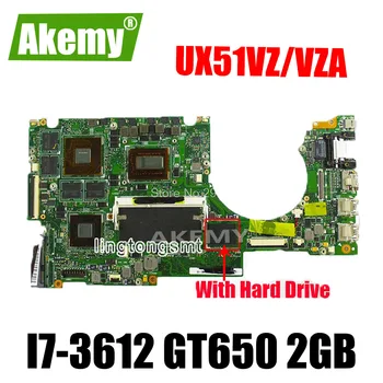 

UX51VZ motherboard i7-3612QM SR0MR cpu GT650 2GB For Asus UX51VZ UX51VZA REV 2.0 Laptop motherboard UX51VZ mianboard (Exchange)