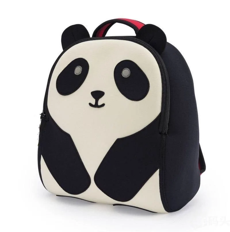 

Walla Panda Children Cute School Bag Kindergarten Cartoon Neoprene Backpack 1-3 Years Old Men And Women Item Meng