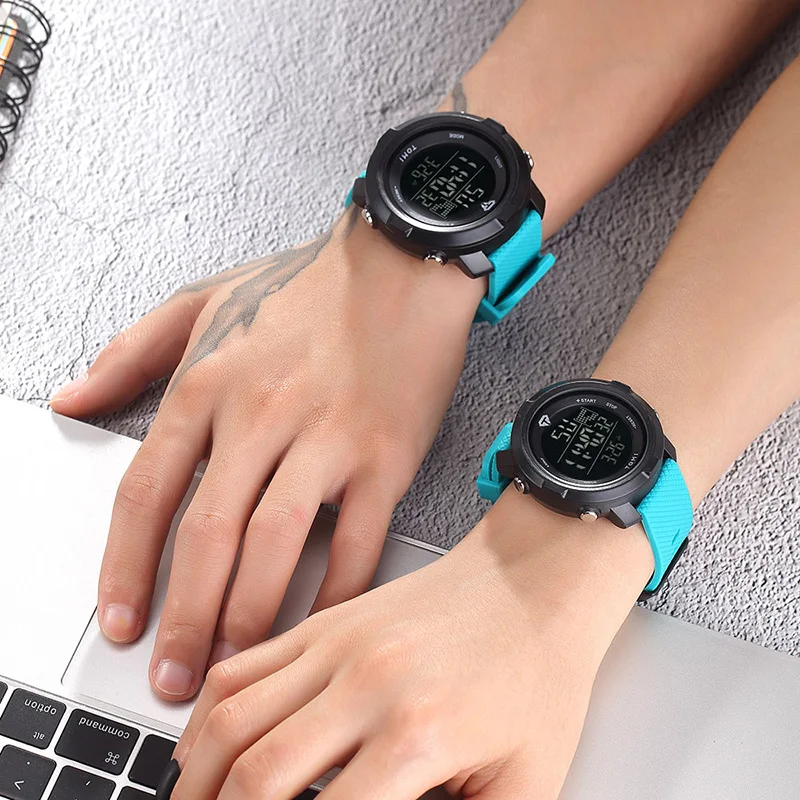Outdoor Sport Watch Men Women Multifunction 3Bar Waterproof PU Strap LED Display Watches Chrono Digital Watch reloj hombre