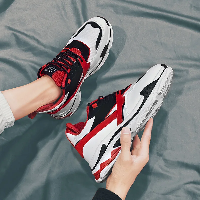 

Fall and Winter Men High Sneakers Outdoor Fashion Korean Version of Ultrafine Material Waterproof and Non-slip Plus Size Casual