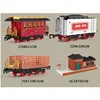 High Simulation Steam spray 2.4G RC Steam Train 666CM Large Track Railway DIY Assembly RC Toy Sound Smoking Effect Train  Tracks 6