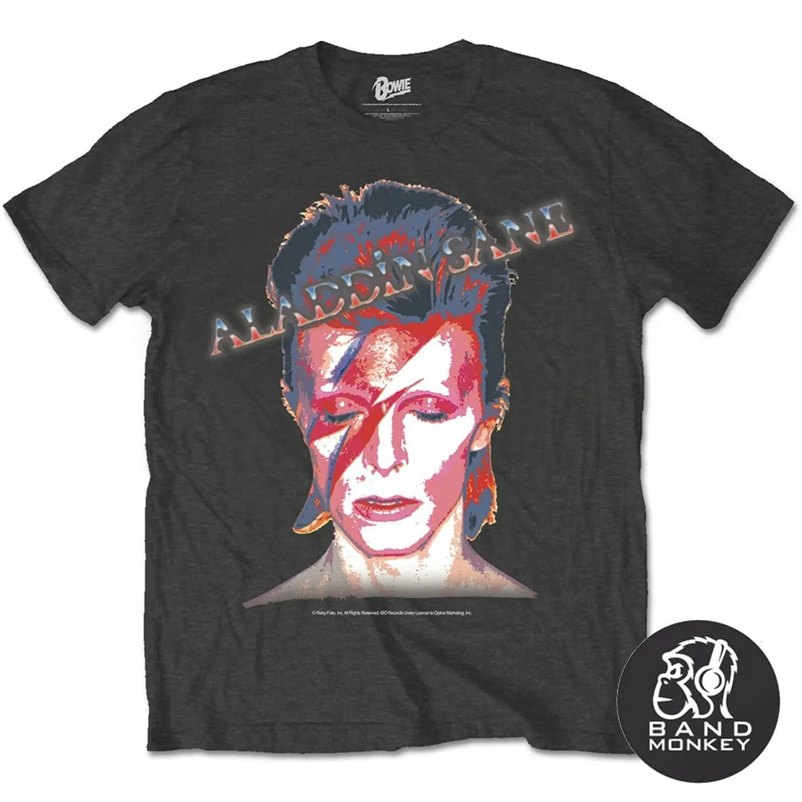 Давид Боуи Мужская футболка Aladdin Sane-Black | одежда