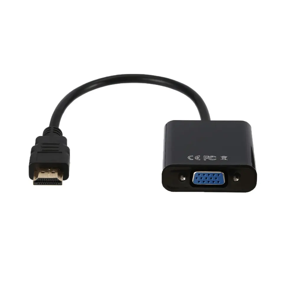 1080P активный HDMI к VGA адаптер видео конвертер папа женскому с микро USB и 3 5 мм аудио