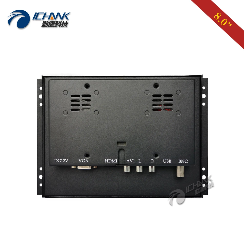 ZK080TC-262D/8 дюймов 1024x768 HDMI USB VGA питание на загрузке встроенный открытая рамка драйвер бесплатно емкостный сенсорный ЖК-экран монитор ПК