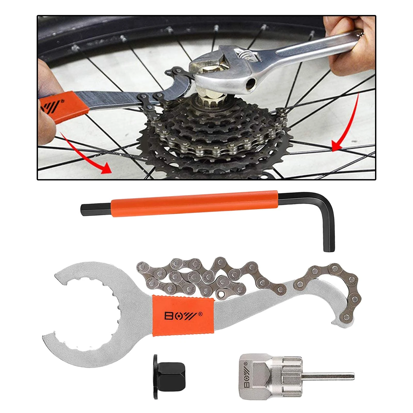Bicycle Repair Tool Kits Chain Cutter Bottom Bracket Remover Puller Tool Bicycle Repair Tool Kits Chain Cutter Bottom Bracket Remover Puller Tool
