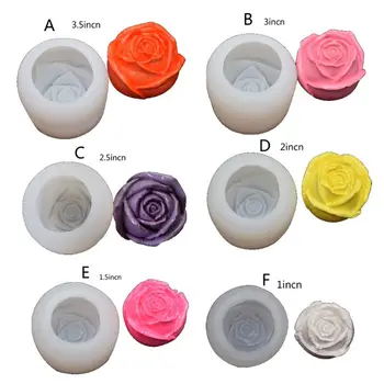 

Handmade 3D Rose Ice Tray Mold Reusable Food Grade Silicone Ice Cube Mold Flower Mousse Epoxy Resin Mold Art Crafts Tool
