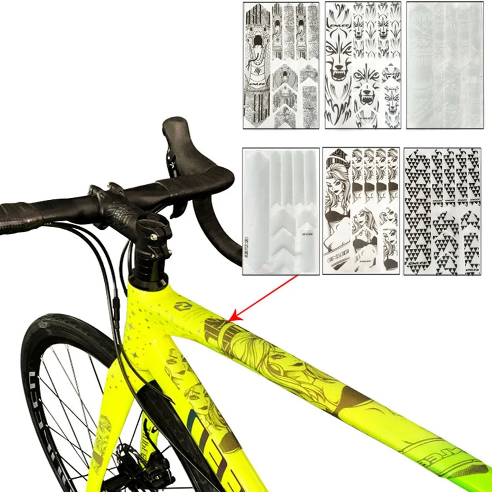 Pegatina para cuadro de bicicleta de montaña, resistente a los arañazos,  Protector de Marco extraíble, póster de bicicleta, cubierta protectora -  AliExpress