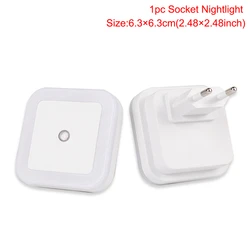 2022NEW Wireless LED Night Light Sensor Lighting Mini EU US Plug Night light Lamp For Children Kids Living Room Bedroom Lights
