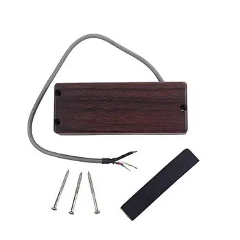 

Rose Wood 4 Strings Guitar Bridge Pickups Bass Voice Amplifier Guitar Parts