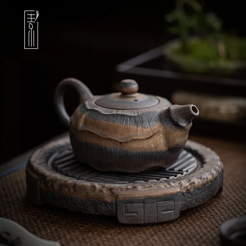 Handmade Stoneware Teapot Japanesestyle Household Tea Maker Single Pot
