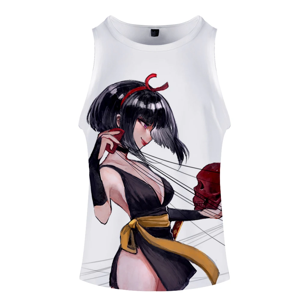 Inuyasha, жилет, топ, уличный стиль, модный, летний, без рукавов, для бега, с принтом, новинка, топ, роскошный, Harajuku Hokage