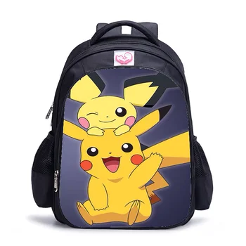 

16 Inch Pokemon Children School Bags Orthopedic Backpack Kids School Boys Girls Mochila Infantil Catoon Bags