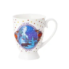 Кружка SIJ НОВОГОДНИЕ МОТИВЫ 300 мл в ассортименте