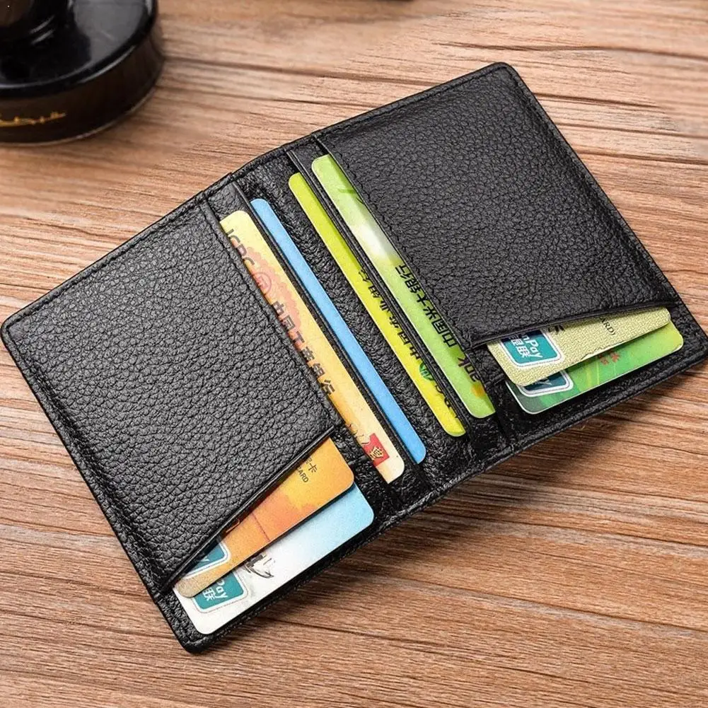 

Ultra Slim RFID Blocking Leather Wallet Credit ID Card Money Holder 2020 Case Fashion Women Purse Bag For Men T9Z4