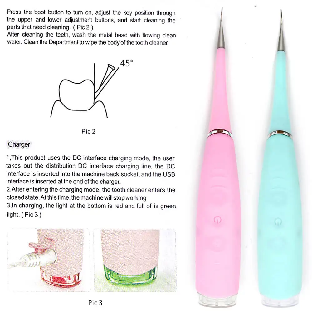 Generic Portable Electric Ultrasonic Dental Scaler Tooth Calculus Tool