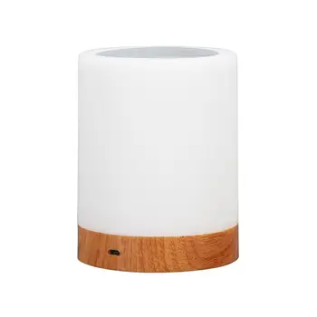 

1pc Dimmable Led Colorful Creative Wood Grain Rechargeable Light Table Light Lamp Light Bedside Touch Clap Gift Bedroom Nig F0K8