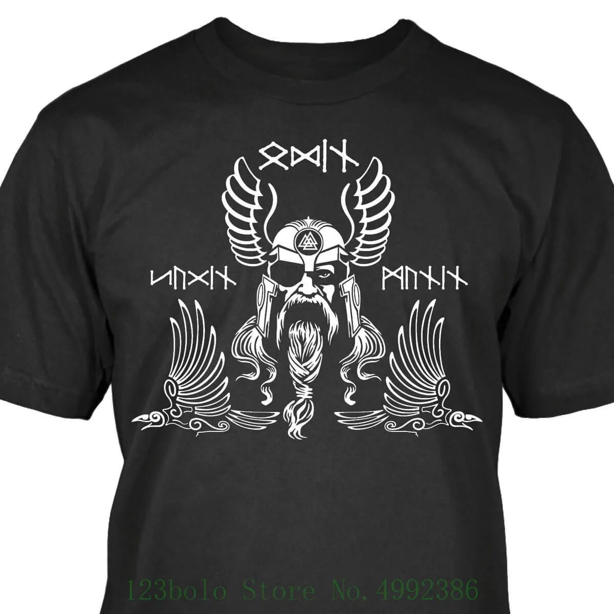 

Odin T Shirt Hugin Munin Valknut Valhalla Yggdrasil Runen Summer The New Fashion For Short Sleeve