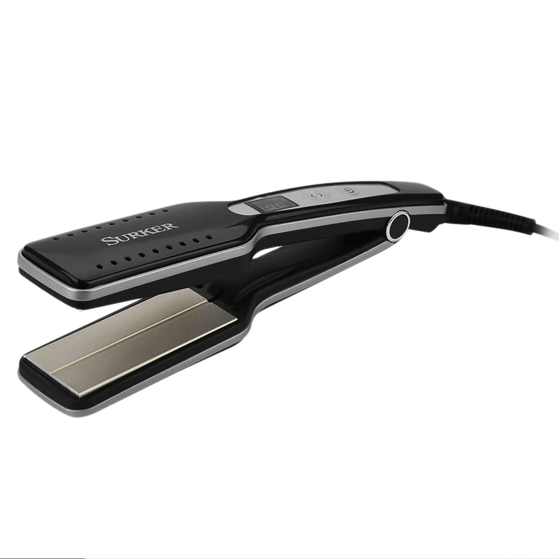 

Surker 2 In1 Professional Hair Straightener Ultra Wide Hair Iron Ptc Fast Heat Adjustable Temperature For Wet And Dry Hair Strai