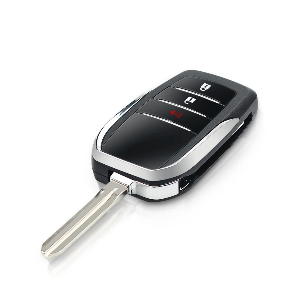 KEYYOU Toy43 Клинок пустой модифицированный флип сменный Футляр для ключей Toyota Prius RAV4