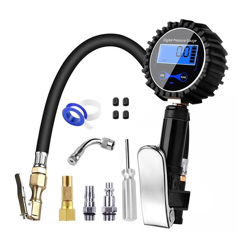 portable tire inflator with digital gauge