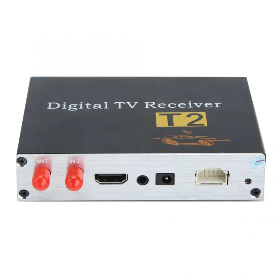 HD 1080P ТВ тюнер DVB-T2 автомобильный тв приемник тюнер спутниковый декодер с 2 Antnenna для Европы