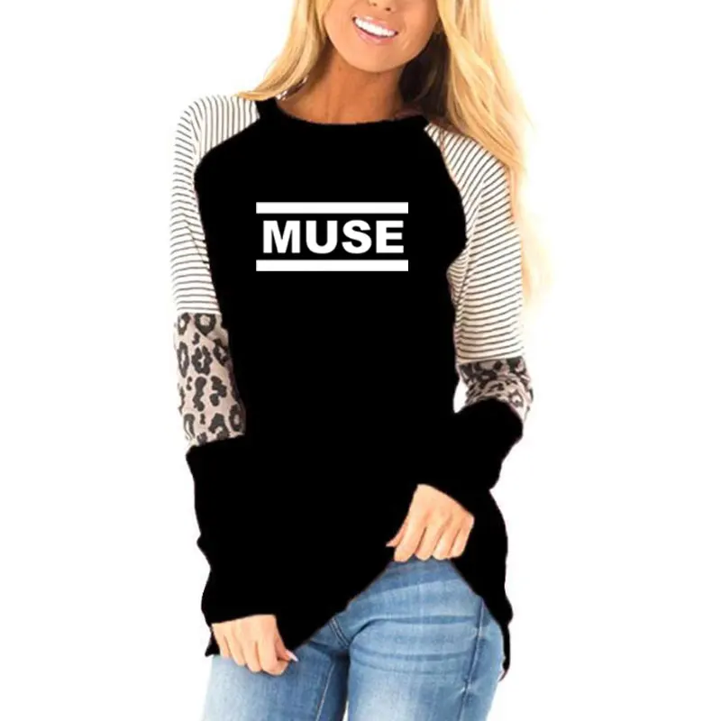 Muse футболки женские осенние с длинным рукавом хлопковые футболки топы рок группа женская футболка с длинным рукавом