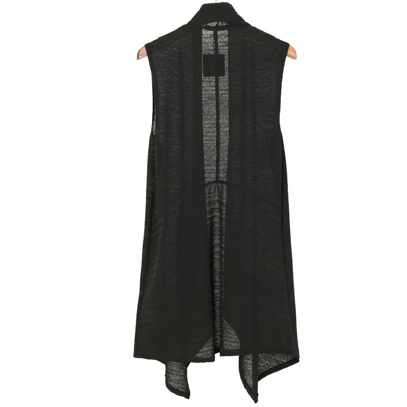 Asymmetrical Personality Summer New Solid Thin Mens Sleeveless