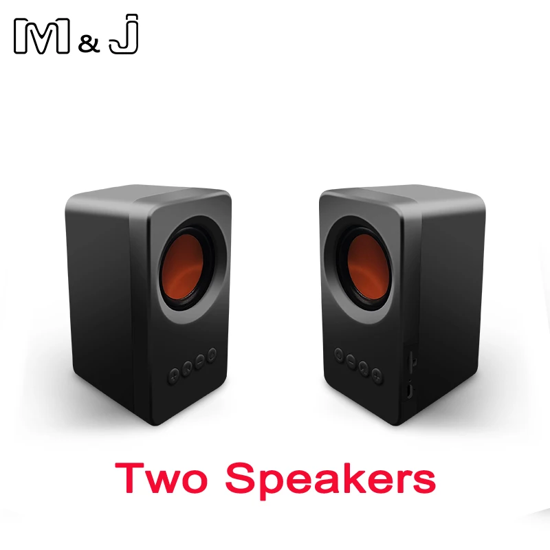 Черный M& J Мини Портативный TWS Bluetooth 5,0 динамик Handfree вызов истинный стерео сабвуфер колонки Беспроводной Динамик s USB mp3 TF fm-радио - Цвет: Черный