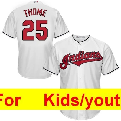 Молодежный Кливленд Франсиско Линдор Jim Thome Corey Kluber Jason Kipnis FLEX& Cool базовый плеер Джерси - Цвет: Оранжевый