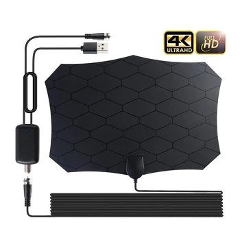 

Newest Antenna Amplifier 80 Miles Antenna Digital TV 28DB 1080P HDTV Signal Booster For DVB-T2 Indoor Grid Satellite TV Aerial