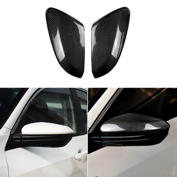 

2Pcs Carbon Fiber Door Side Rear View Mirror Cover Trim for Honda Civic 10Th 2016-2018 Car Mouldings