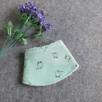 

Newborn Baby Bibs Triangle Infant Warm Thicken Bib Boys Girls Unisex Fashion Scarf Warm Cotton Scarves