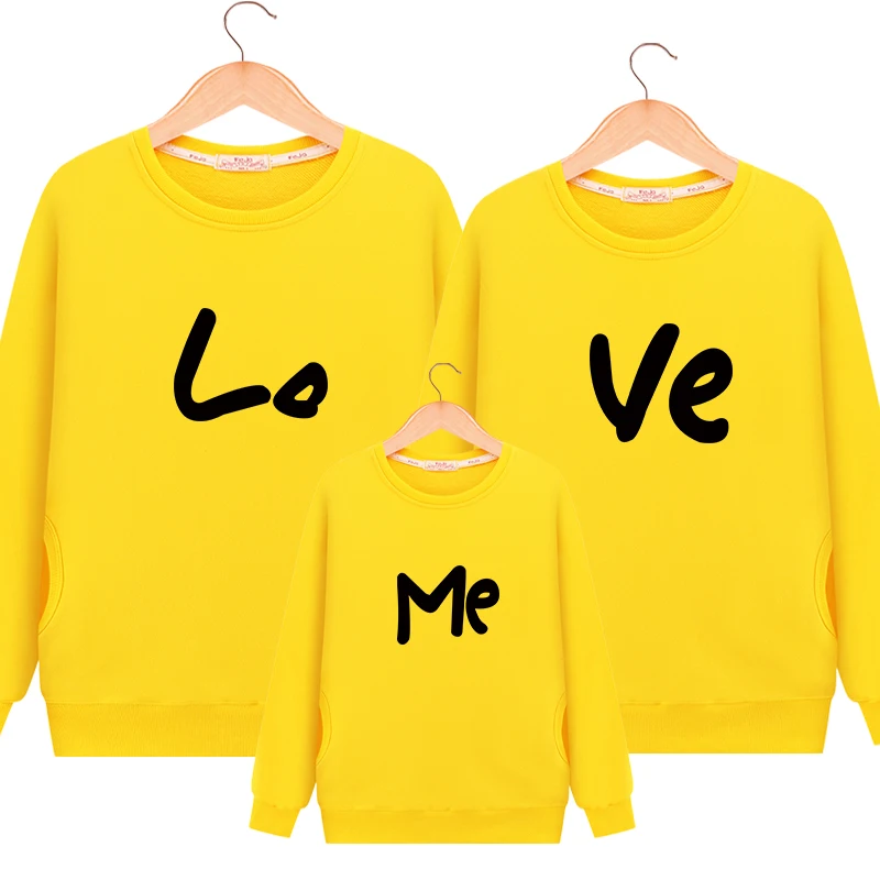 color 4 Одинаковая одежда для семьи; одежда для мамы и меня с сердцем; Рождественская осенне-зимняя Одинаковая одежда для мамы и дочки и сына - Цвет: color 4