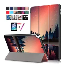 Для iPad Air 3rd поколения 10,5 чехол Smart Cover Funda для iPad Air 3 10,5 дюймов 10,2 7th складываются в три раза подставка мягкий чехол для задней панели