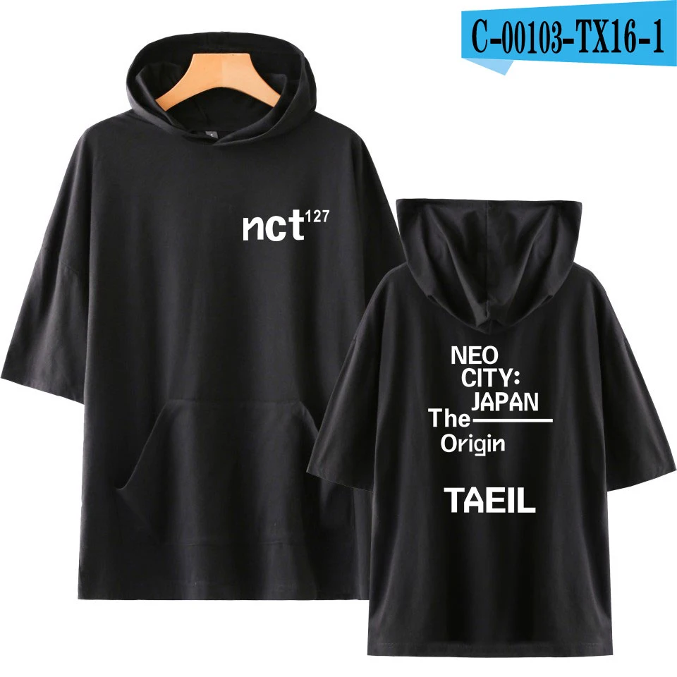 NCT 127 Harajuku мода короткий рукав шапка Футболка женская одежда хип хоп повседневные топы с принтом плюс XXS-4XL - Цвет: 11