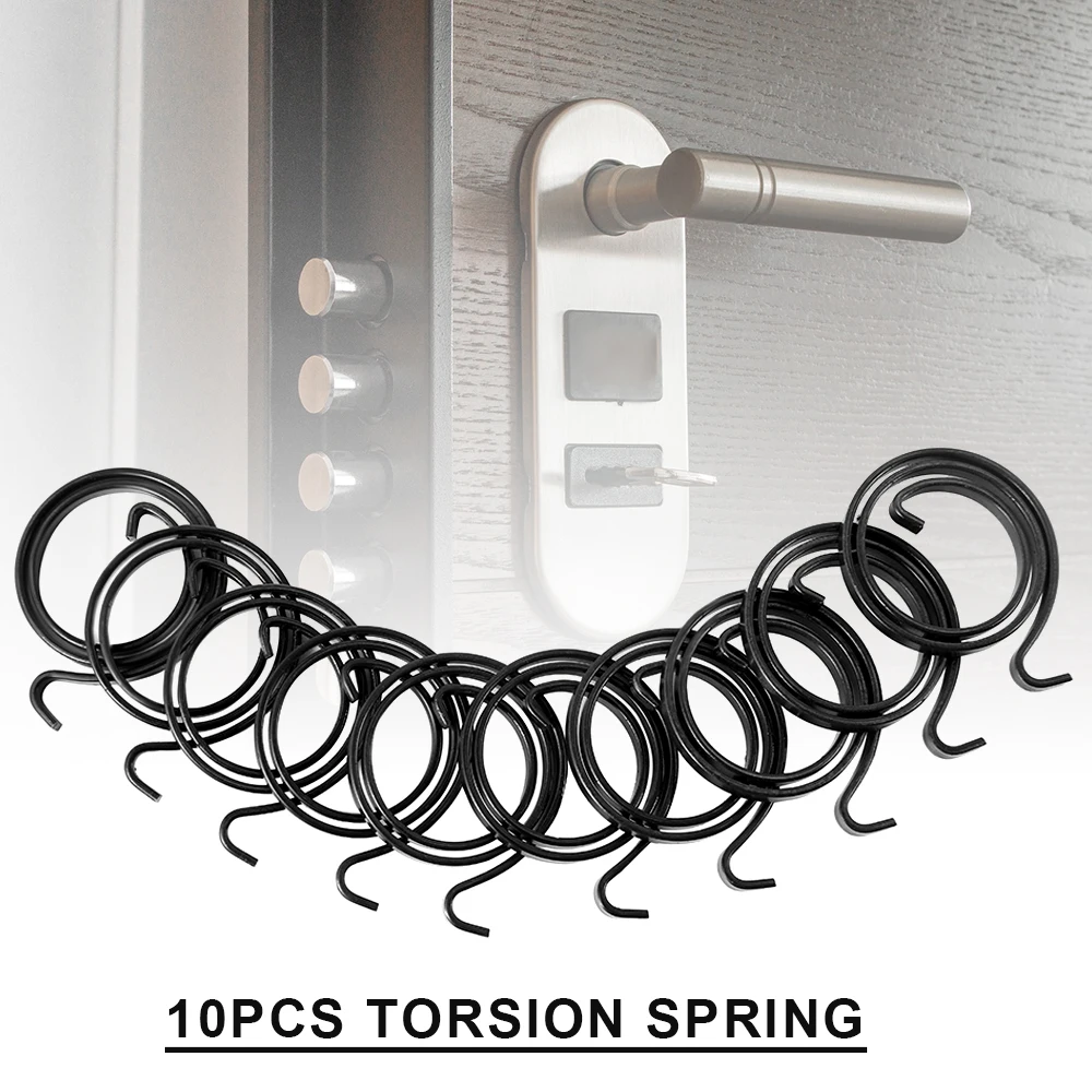 

10pcs Replacement Spring for Door knob Handle Lever Latch Internal Coil Repair spindle lock torsion spring flat section wire