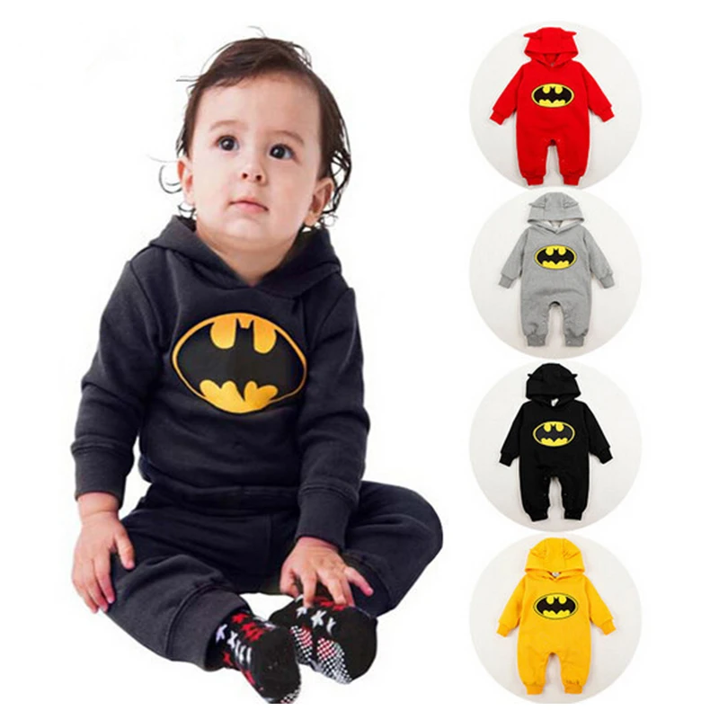 Newborn Infant Baby Girls Boys Grey Print Hooded Zipper Romper Jumpsuit Outfits Spring Winter Brand Fashion Newborn Jumpsuits