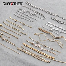 GUFEATHER M294, изготовление ювелирных изделий, ювелирных изделий, ювелирных изделий diy, 18k золото, покрытое медью золото, стабильное качество, Корейская цепь, diy серьги