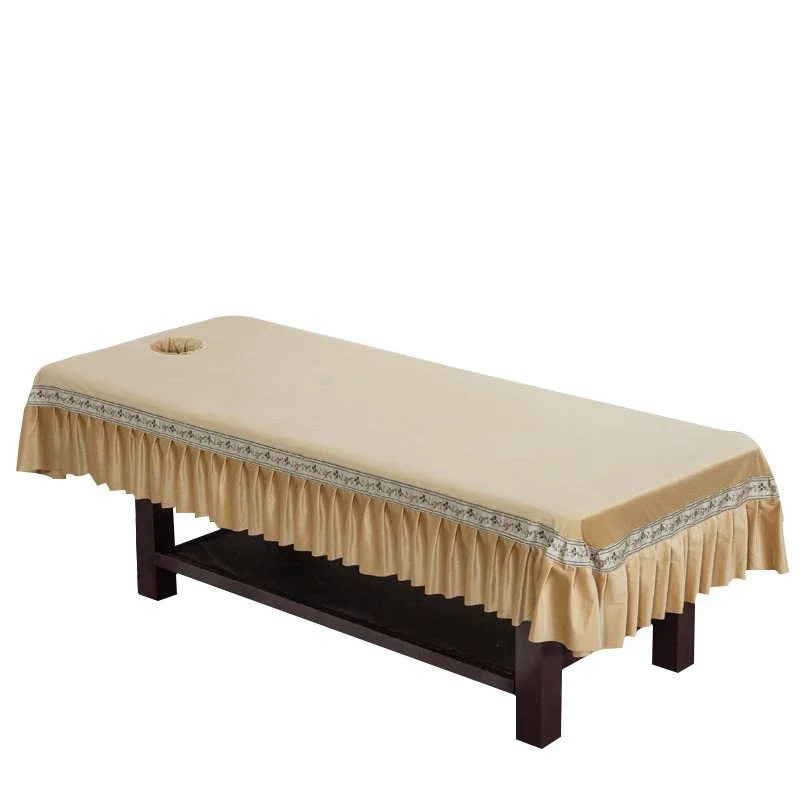 Высокое качество Голландский кашемировая косметический для салона, кровати листы спа массаж стол кроватный для листов полное покрытие с юбкой