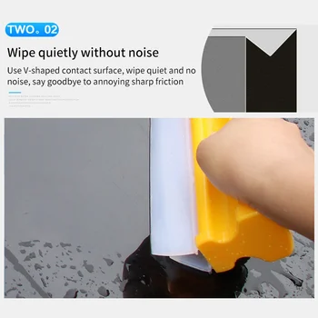 

Glass Window Brush Mirror Silicone Windshield Scraper Window Wiper Cleaner Blade Windshield Wash Tools Scraper Easy Operation