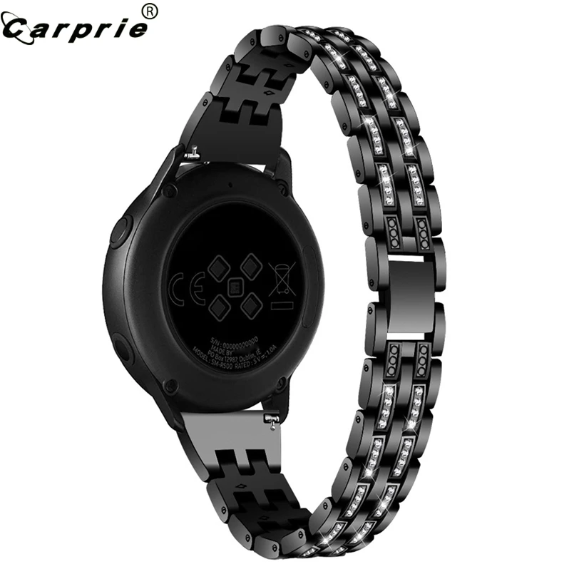 CARPRIE, сменный ремешок для часов, горный хрусталь, кристалл, металлический браслет, ремешки для часов samsung Galaxy Watch Active 907