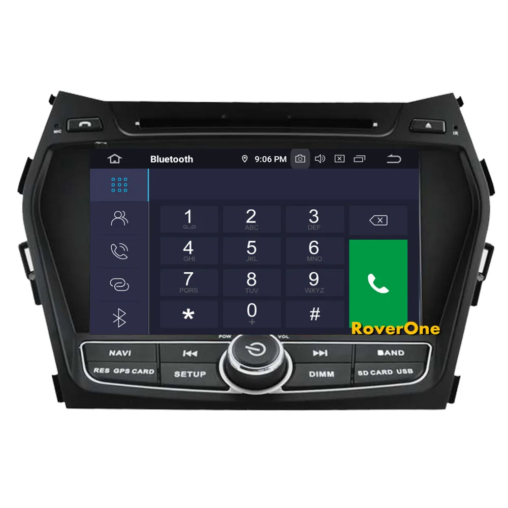 Perfect RoverOne Car Multimedia System For Hyundai IX45 Santa Fe Santafe Android 9.0 Radio Stereo DVD GPS Navigation Media Music Player 7