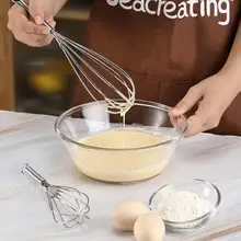 Batedor de aço inoxidável conjunto de 2 pces 25cm 20cm batedor resistente para cozinhar cozimento utensílio de cozinha batedor para misturar agitação