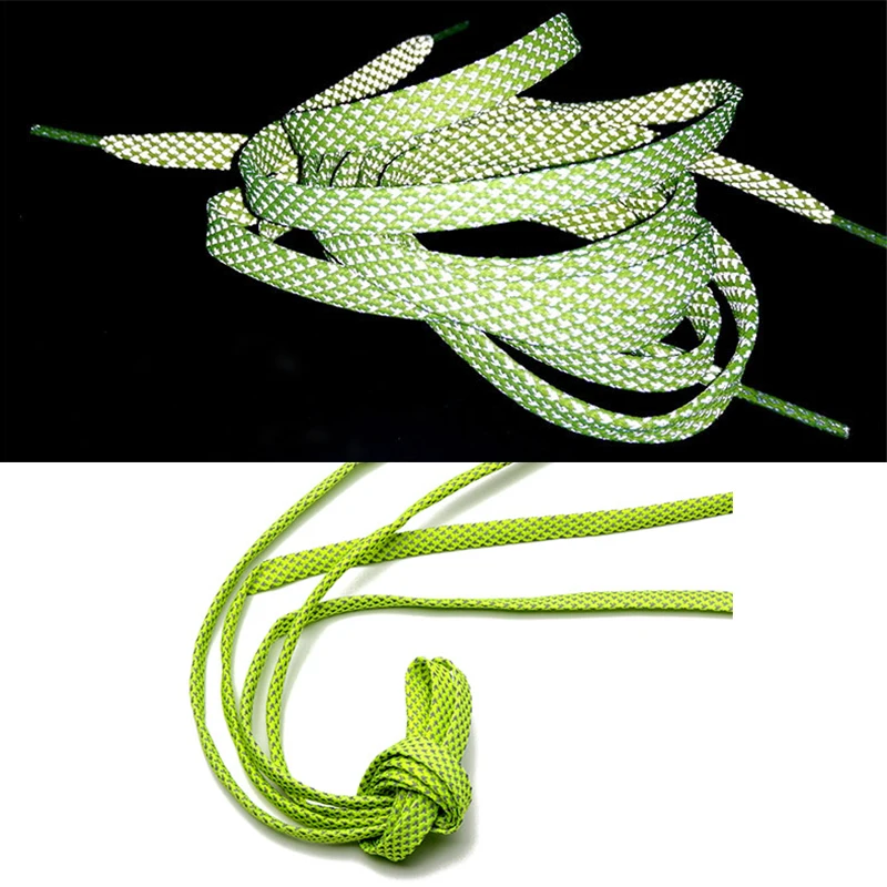 8 мм тысячи птиц узор Светоотражающие плоские кружева спортивная обувь