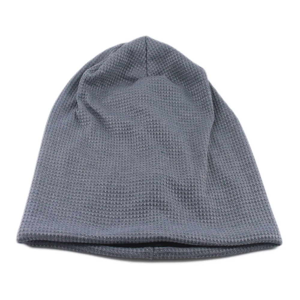 Neue Mode Hut für Männer und Frauen Herbst gestrickt einfarbige Schädel Mützen Frühling lässig weichen Turban Winter Gorras Unisex Hut – Detail 17