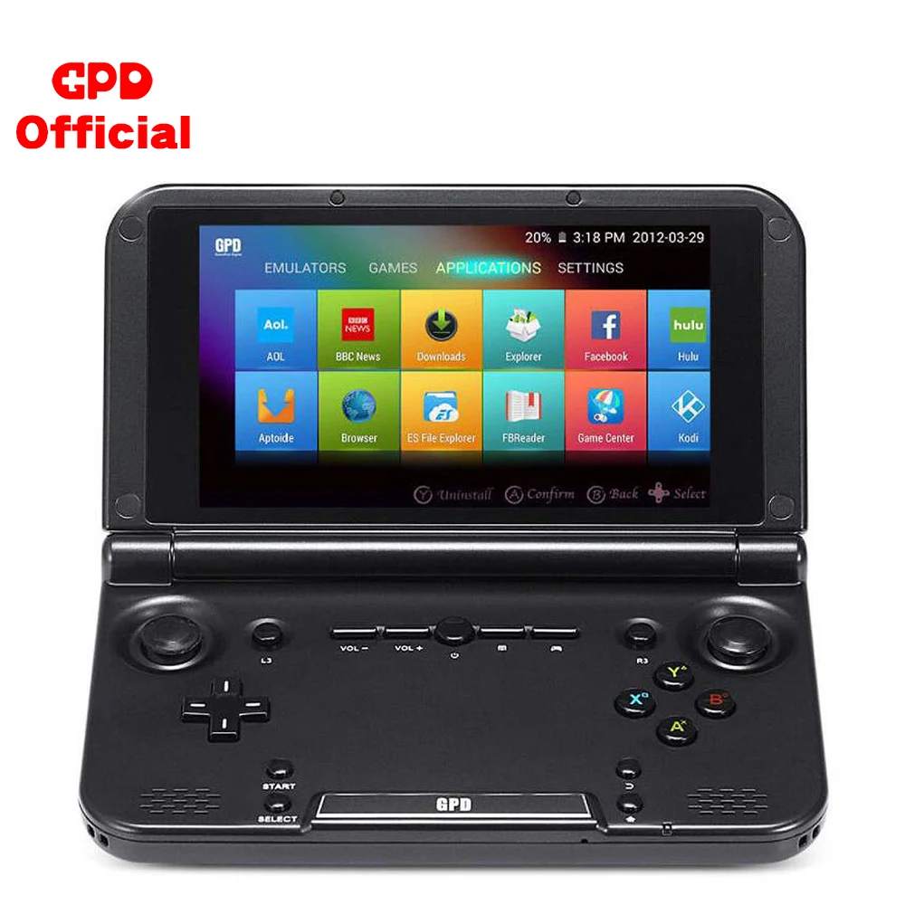 Handhend игровой плеер Ретро игровая консоль GPD XD Plus Android сенсорный экран 5 дюймов 4 Гб