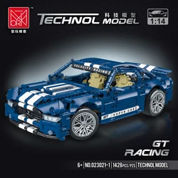 Blocs de construction de voiture de sport GT500, 1428 pièces, véhicule de course créatif, modèle de jouets pour enfants, cadeaux pour garçons 