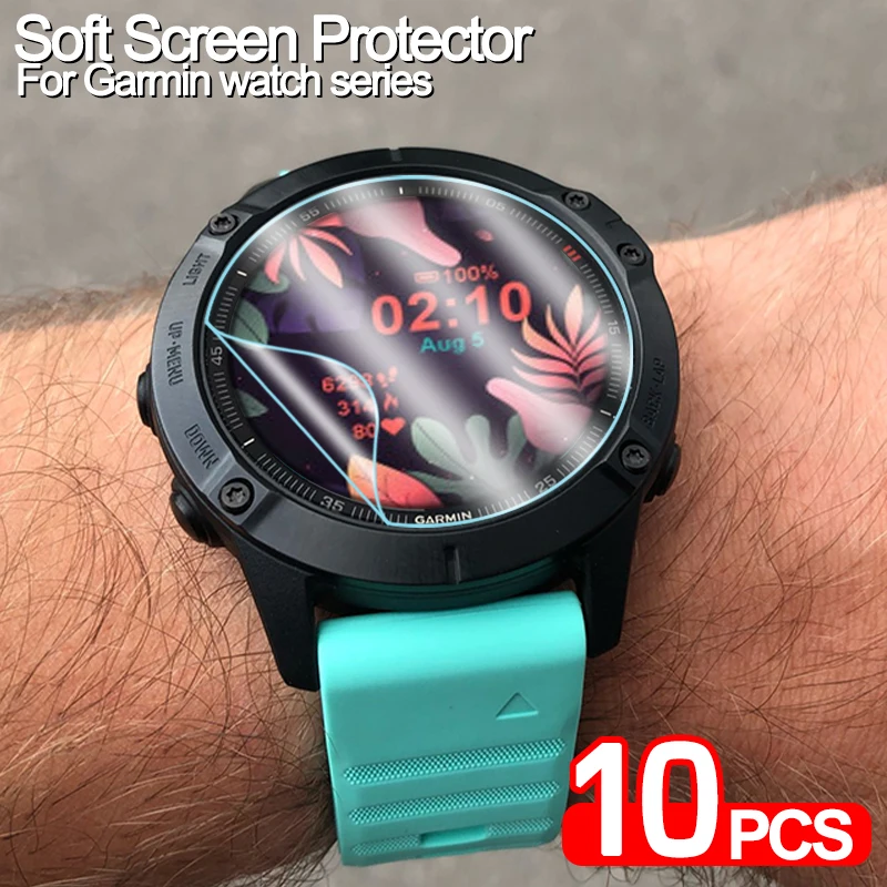10PCS Soft TPU Hydrogel Film for Garmin Venu 2 Plus Venu 3 3S 2S Smart  Watch Scratch-Proof Screen Protector for Vivoactive 4S 4